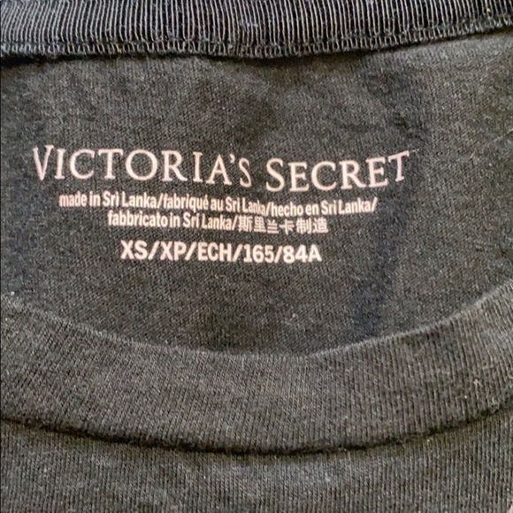 Victoria’s Secret black & gold tee shirt size: XS - Picture 4 of 5